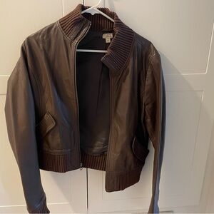 Pleather brown jacket